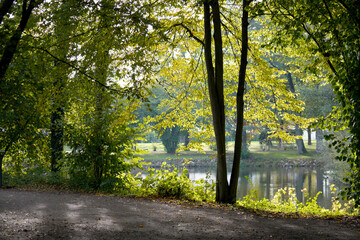 maintained park for recreation for all open in Germany