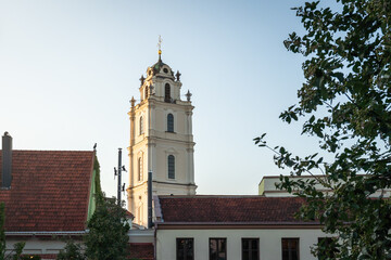 Obraz premium Campanile of St Johns Church - Vilnius, Lithuania
