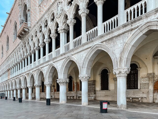 Palazzo Ducale, Doge's Palace on San Marco square early in the morning, Venice, Italy