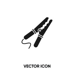 Car jumper vector icon. Modern, simple flat vector illustration for website or mobile app.Jamper or Car battery jumper symbol, logo illustration. Pixel perfect vector graphics	