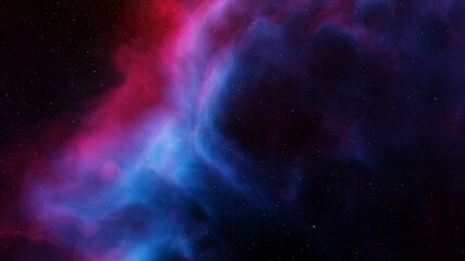 Plakat Nebula in space, science fiction wallpaper, stars and galaxy, 3d illustration