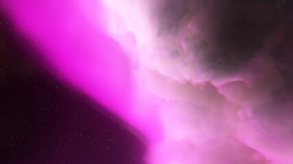 Nebula in space, science fiction wallpaper, stars and galaxy, 3d illustration