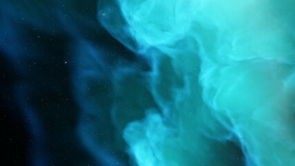 Nebula in space, science fiction wallpaper, stars and galaxy, 3d illustration
