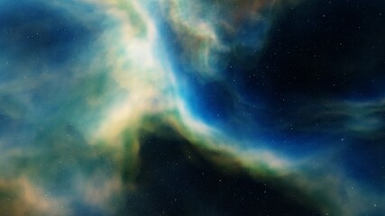 Fototapeta premium Nebula in space, science fiction wallpaper, stars and galaxy, 3d illustration