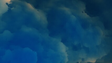 Naklejka premium Nebula in space, science fiction wallpaper, stars and galaxy, 3d illustration