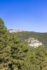 Fototapeta premium Paysage du Cirque du Bout du Monde à Saint-Etienne-de-Gourgas (Occitanie, France)