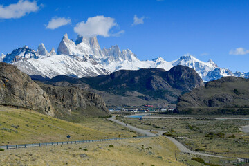 Road to Monte Fitz Roy, Chalten, in Patagonia.