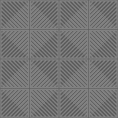 Seamless gray background square pattern. Thick and thin lines diagonal angle 45 degrees. Texture design for textile, garment, fabric, tile, cover, poster, flyer, banner, wall. Vector illustration.