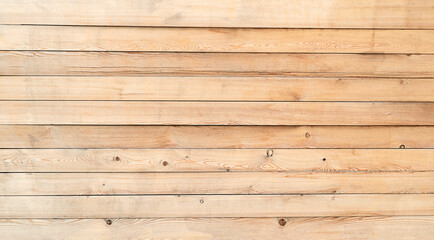 Naklejka premium Light brown natural wood background pattern banner