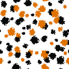 Grunge hand drawn vector spots . Abstract background. Brush grunge seamless pattern.