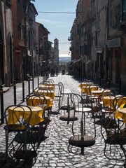 Ariccia, il lato a sud della centro storico dove si trovano molti locali tipici denominati Fraschette.