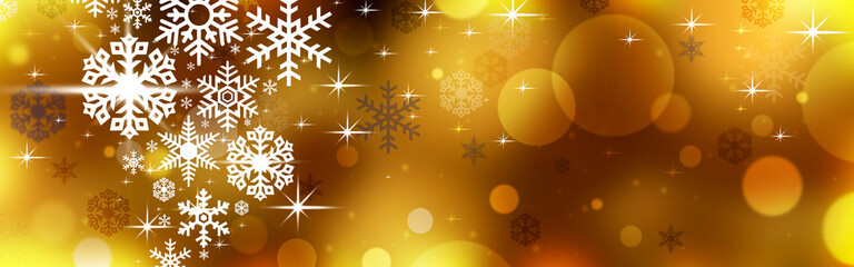 Christmas snow , stars Banner Background
