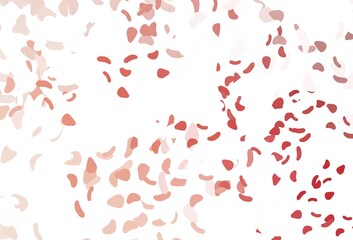 Light red vector backdrop with abstract shapes.