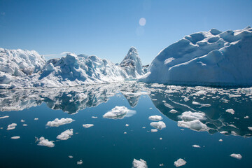 Icebergs in Disko Bay, Greenland