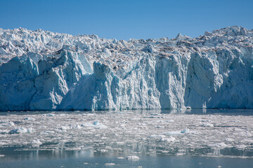 Face of a glacier in Disko Bay, Greenland