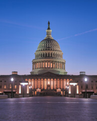 Fototapeta premium The United States Capitol, the meeting place of the United States Congress, located on Capitol Hill at the eastern end of the National Mall in Washington, D.C.