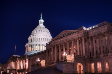 The United States Capitol, the meeting place of the United States Congress, located on Capitol Hill...