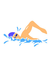 Swim icon isolated on white background. Swim icon for web site, app, ui and logo. Swim icon, vector illustration, eps 10