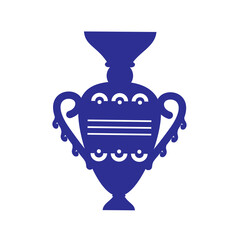 Football cup logo isolated on white background. Soccer cup for web site, poster, placard, flyer and wallpaper. Modern icon and banner template. Creative art concept, vector illustration, eps 10