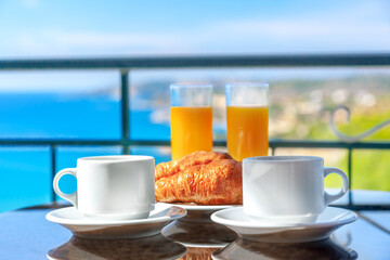 Breakfast on the balcony