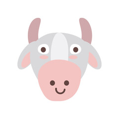cute cow face