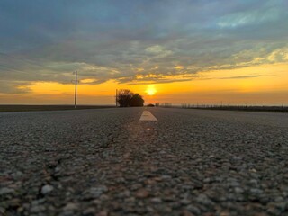 sunset on the beach