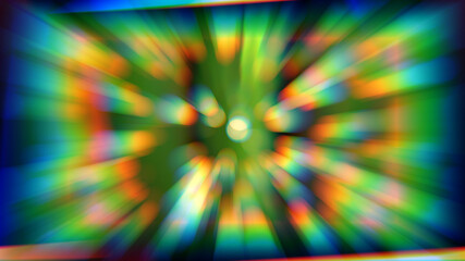 Abstract blurred multicolored glowing background with bokeh