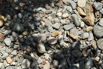 river rocks texture closeup, natural textured background
