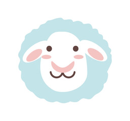 cute sheep face