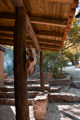 Bull skull decoreting the old west