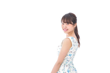 Beautiful young woman with smile