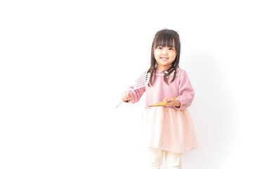 料理をする子供