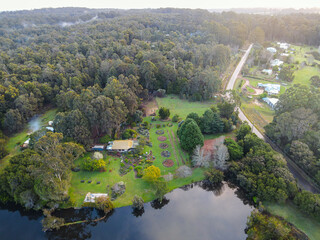 Beautiful lakes everywhere set amongst lush woodland and plants at Pemberton WA