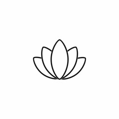 Fototapeta premium lotus flower icon set, lotus flower vector set