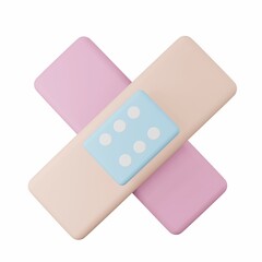 Bandage - 3D Health Care Illustration Pack