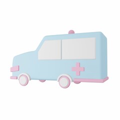 Ambulance - 3D Health Care Illustration Pack