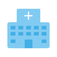 Obraz premium hospital building icon