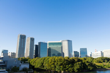 Fototapeta na wymiar 東京の風景　ベイアリアのビル群