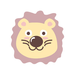 cute lion face