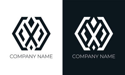 Initial letter x logo vector design template. Creative modern trendy x typography and black colors.