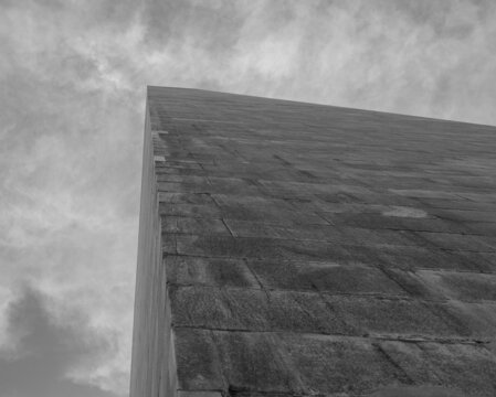 stone wall in the city