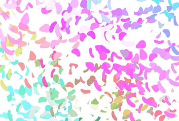 Light Multicolor, Rainbow vector texture with random forms.