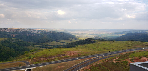 rural highway car landscape