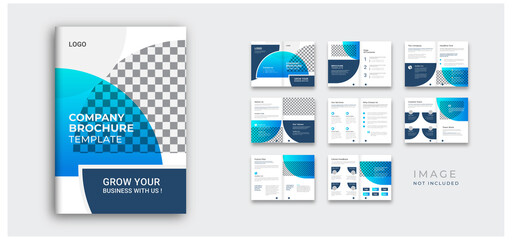 company profile and project proposal layout colorful unique design.
