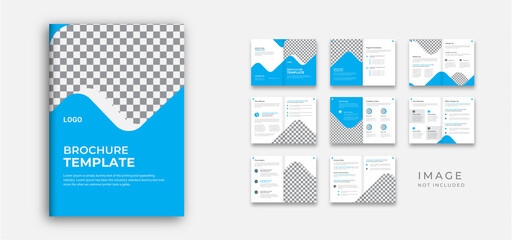 company profile and project proposal layout colorful unique design.