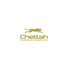 luxury gold cheetah logo design simple