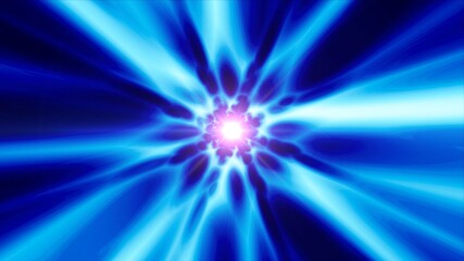 Glowing Blue Flare Energy Flow Effect