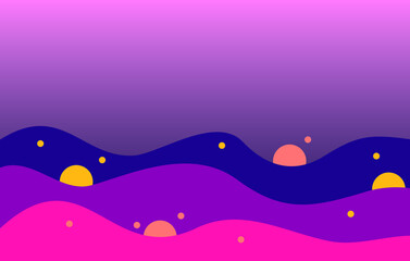 abstract purple wave background with circle