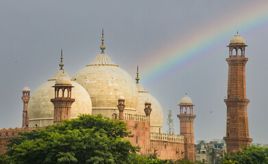 Fototapeta na wymiar Badshahi mosque lahore best photos