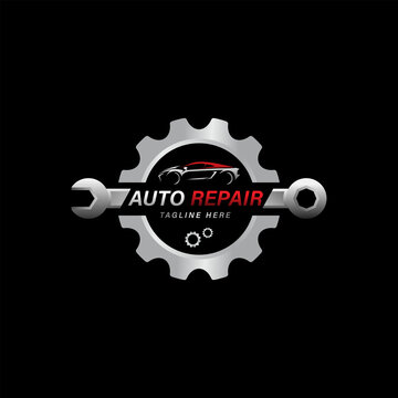 gear mechanic logo icon vector